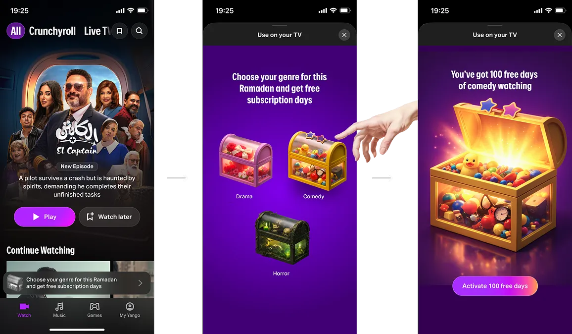 Krea exploration — Tap the chest